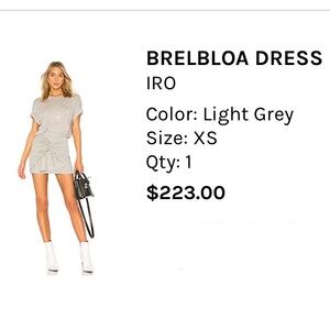 IRO light gray women’s XS tshirt dress